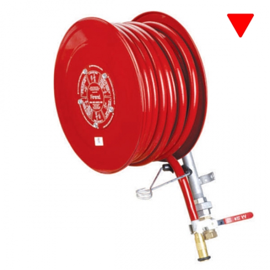 25mm Fire Hose Reel Water Hose Reel with Brass Nozzle - China Fire